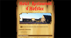 Desktop Screenshot of dhofstee.be